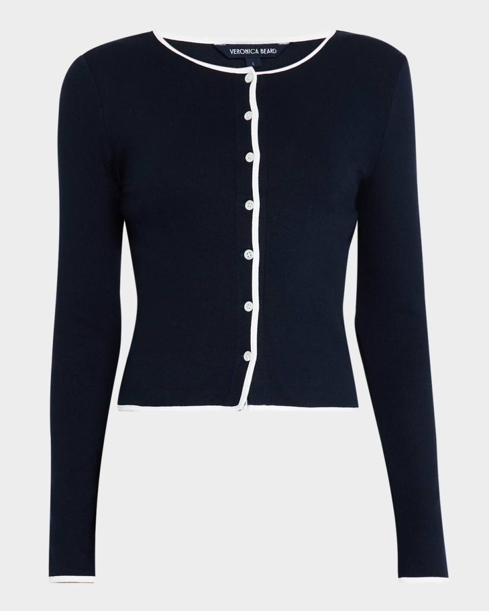 Wilmer Contrast Trim Cardigan